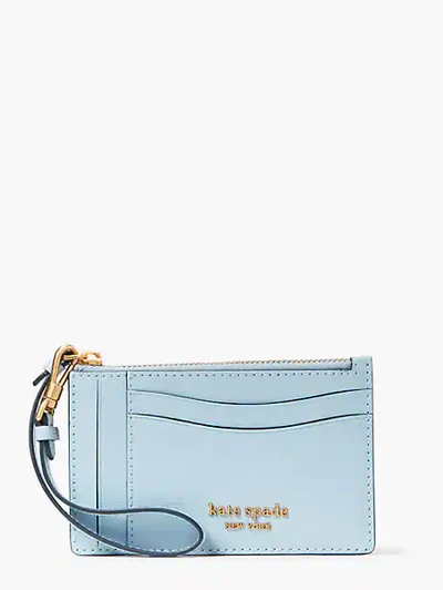 Shop Kate Spade Morgan Card Case Wristlet In Harmony Blue