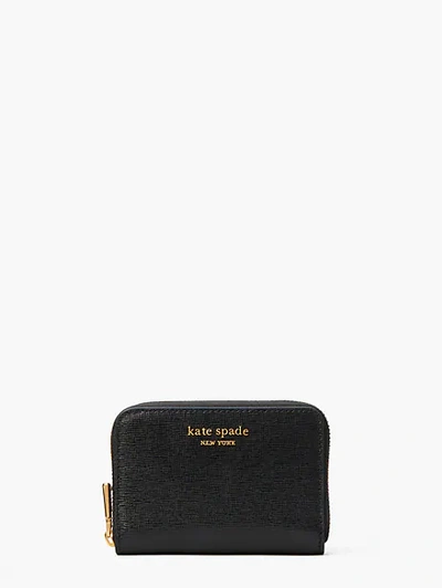 Shop Kate Spade Morgan Zip Card Case In Black