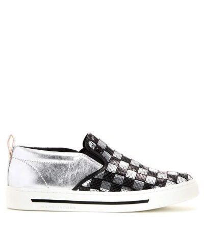 Shop Marc Jacobs Embellished Slip-on Sneakers