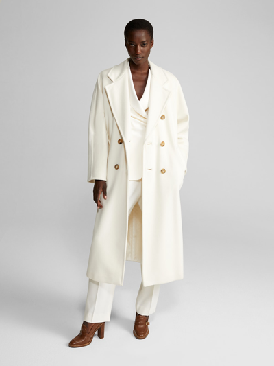 poort sociaal Beven Max Mara Madame Coat White | ModeSens