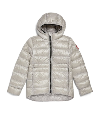 Shop Canada Goose Kids Cypress Hooded Jacket (7-16 Years) In Grey