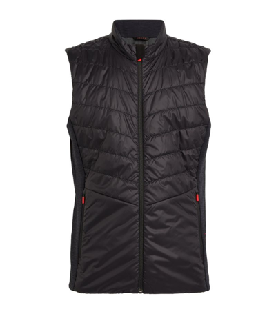 Shop Falke Quilted Core Gilet In Black