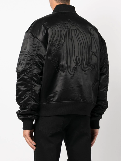 Shop Haculla Decorative Pin-detail Bomber Jacket In Black