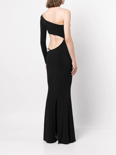Shop Retroféte Whitney Cut-out Detail Dress In Black