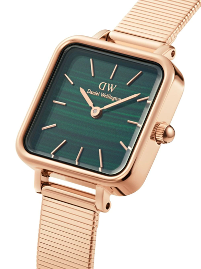 Daniel Wellington Quadro Studio 22mm Watch In Grün