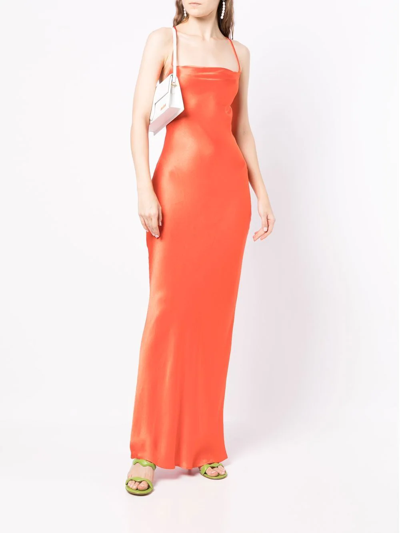 Shop Bec & Bridge Lorelai Tie-strap Maxi Dress In Orange