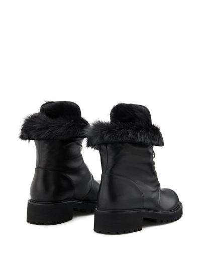 Shop Giuseppe Zanotti Phillis Lace-up Ankle Boots In Schwarz