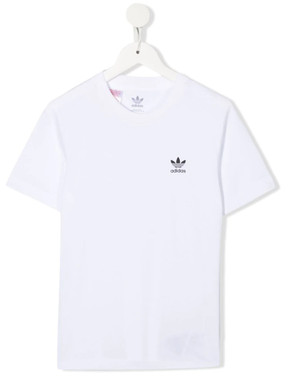 Shop Adidas Originals Adicolor Crew Neck T-shirt In Weiss