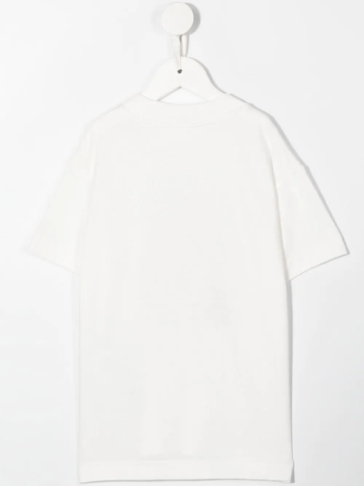 Shop Palm Angels Teddy Bear-print Short-sleeved T-shirt In Weiss