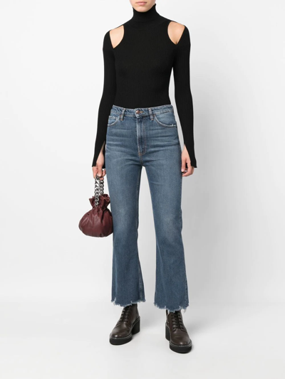 Shop 3x1 High-waisted Slim-cut Jeans In Blau