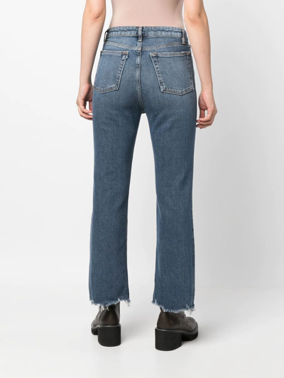 Shop 3x1 High-waisted Slim-cut Jeans In Blau