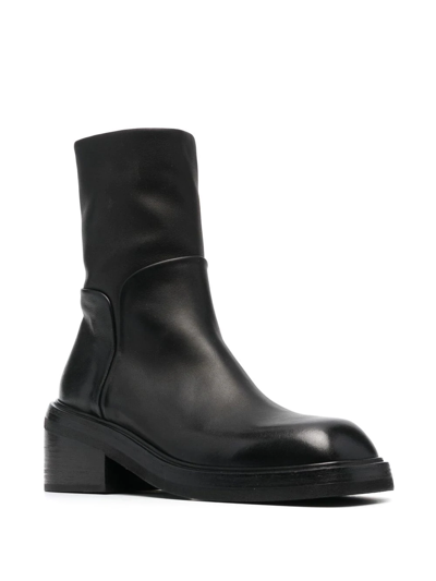 Marsèll Block-heel Ankle Boots In Schwarz