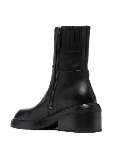 Marsèll Block-heel Ankle Boots In Schwarz