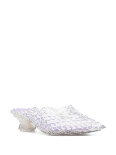 Y/project Melissa 60mm Transparent Mules In Nude
