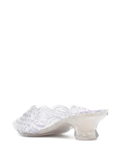 Y/project Melissa 60mm Transparent Mules In Nude