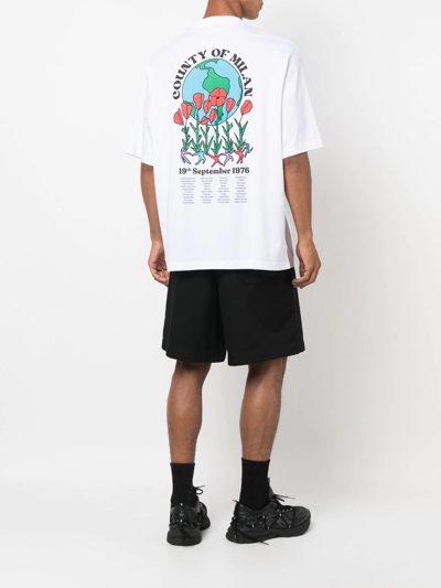 Marcelo Burlon County Of Milan County Festival T-shirt In Weiss
