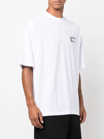 Marcelo Burlon County Of Milan County Festival T-shirt In Weiss