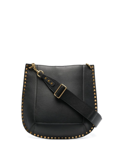 Shop Isabel Marant Oskan Leather Shoulder Bag In Schwarz