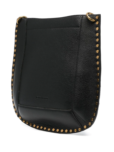 Shop Isabel Marant Oskan Leather Shoulder Bag In Schwarz