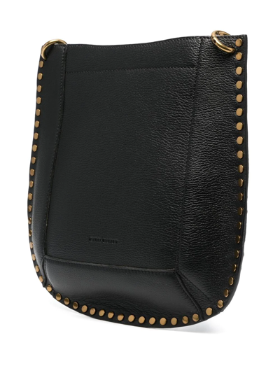 Isabel Marant Oskan Studded Leather Shoulder Bag In Schwarz