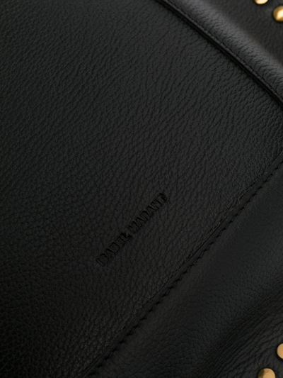 Isabel Marant Oskan Studded Leather Shoulder Bag In Schwarz