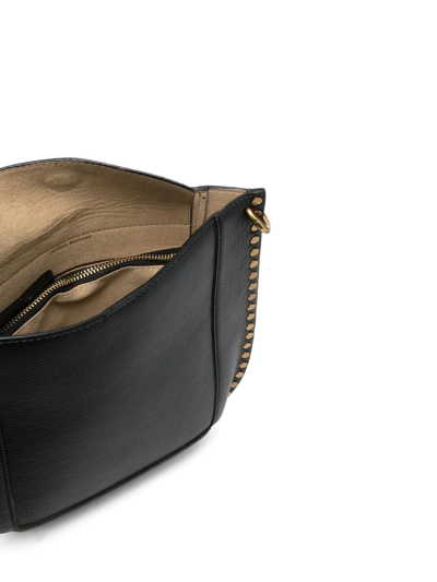 Isabel Marant Oskan Studded Leather Shoulder Bag In Schwarz