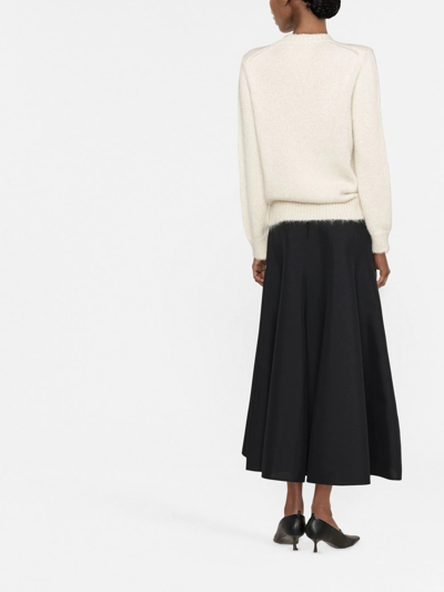 Shop Jil Sander Round-neck Jumper In Weiss