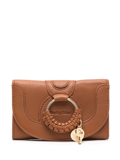 Shop See By Chloé Hana Tri-fold Wallet In Brown