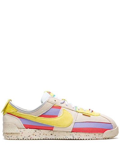 Shop Nike X Union Cortez "lemon Frost" Sneakers In Neutrals