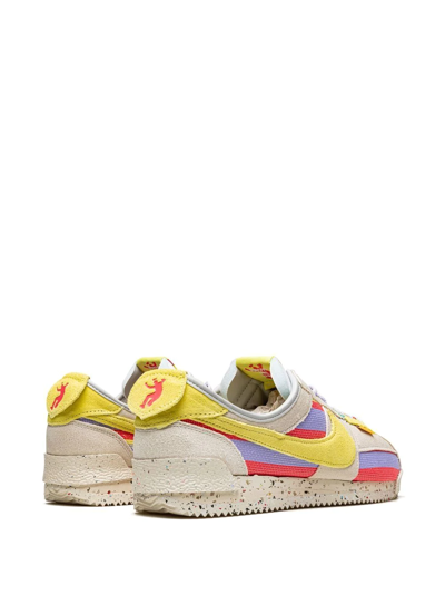 Shop Nike X Union Cortez "lemon Frost" Sneakers In Neutrals