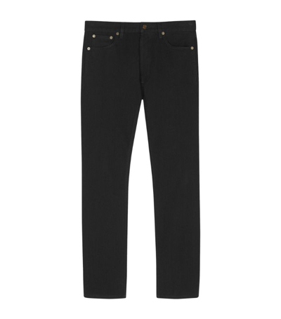Shop Saint Laurent Slim Jeans In Grey