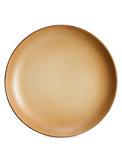 Shop L'objet Terra Iron Dinner Plate In Leather