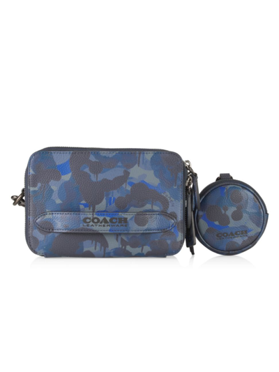 coach blue crossbody bag