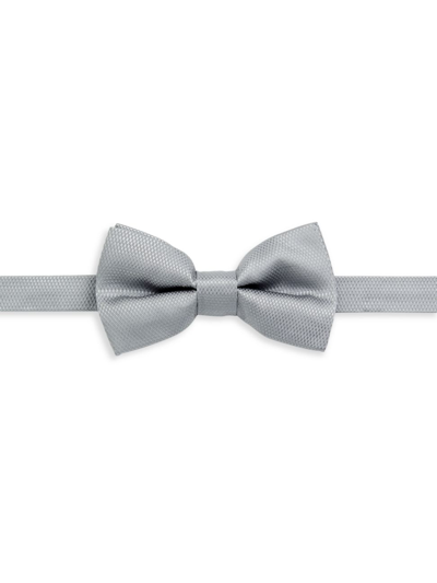 Shop Saks Fifth Avenue Men's Tonal Micro Diamond Bow Tie In Mirage Grey