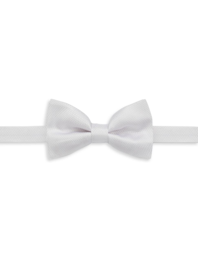 Shop Saks Fifth Avenue Men's Tonal Micro Diamond Bow Tie In Egret