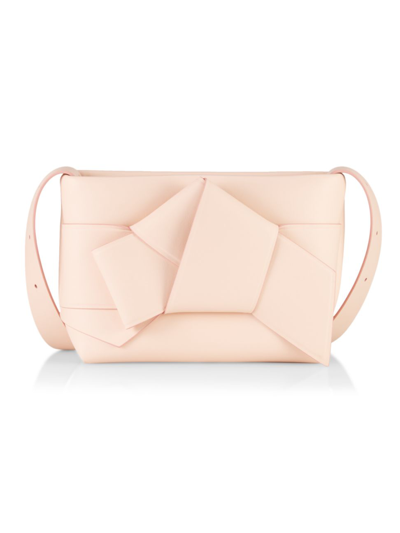 Shop Acne Studios Women's Musubi Leather Shoulder Bag In Blush Pink