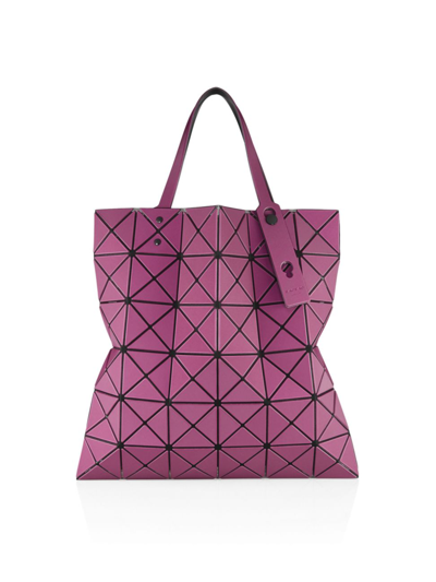 Shop Bao Bao Issey Miyake Women's Lucent Metallic Tote In Bordeaux