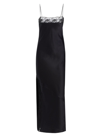 Shop Sir Women's Willa Silk Satin Maxi-dress In Black