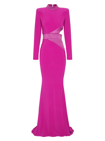 Shop Zhivago Women's Signature Message To Love Gown In Berry