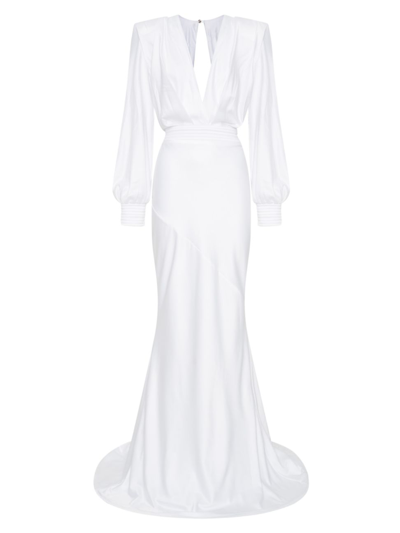 Shop Zhivago Women's Signature Betsy Bias-cut Gown In White
