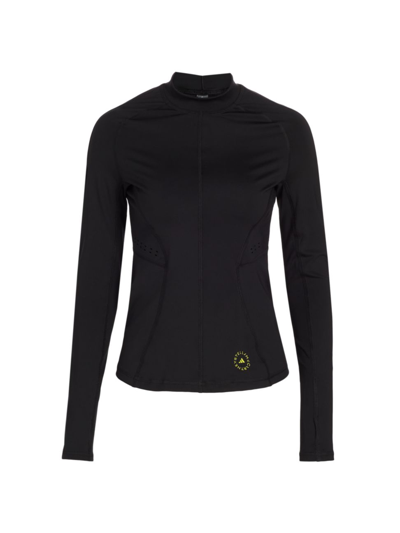 Shop Adidas By Stella Mccartney Women's Asmc Tpr Long-sleeve Top In Black