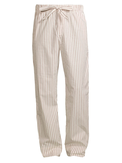 Shop Tekla Men's Striped Pajama Pants In Hopper Stripe