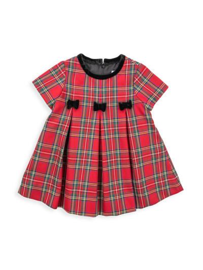 Shop Florence Eiseman Little Girl's Tartan Plaid Dress In Red