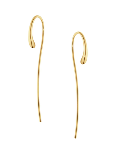 Shop Georg Jensen Women's Mercy 18k Yellow Gold Long Earrings