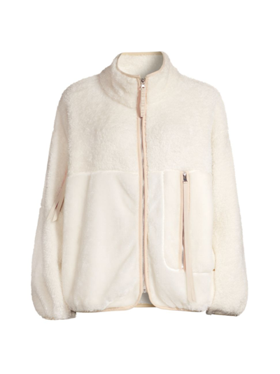 Shop Ugg Women's Marlene Sherpa Jacket In Cream