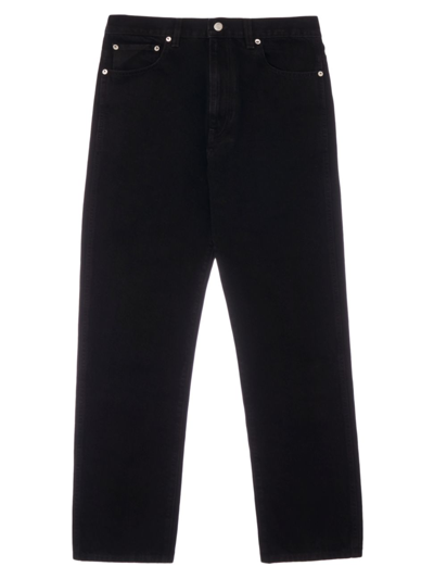 Shop Helmut Lang Men's Monochrome Straight-leg Jeans In Black