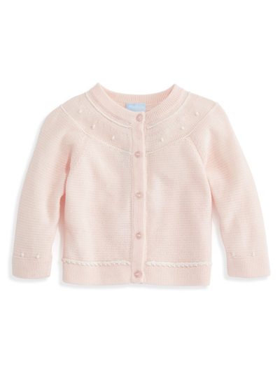 Shop Bella Bliss Baby's & Little Girl's Mercerized Heirloom Cardigan In Pink