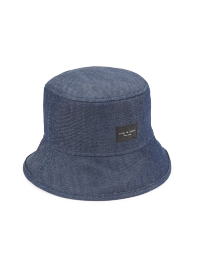 Shop Rag & Bone Women's Addison Denim Bucket Hat In Indigo