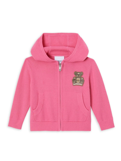 Shop Burberry Girl's Otto Bear Sweatshirt In Bubblegum Pink