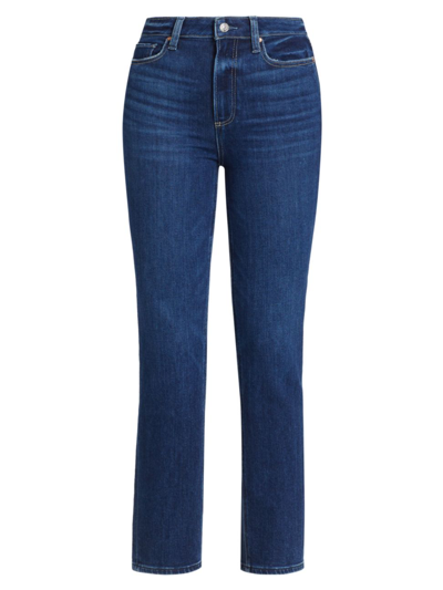 Shop Paige Women's Cindy Slim-fit Cropped Jeans In Suncrest